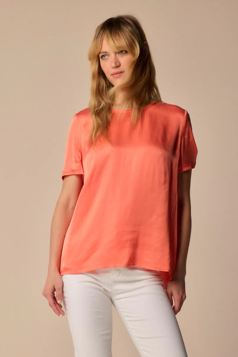 Soft Satin Minimal Blouse