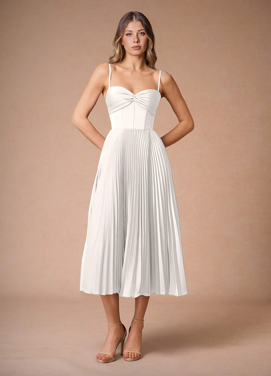 Silk Satin Midi Dress “Léna”
